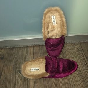 Steve madden fur mules